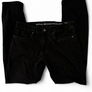 Buffalo David Bitton Ash-x Slim Stretch Black Jeans - 32x32